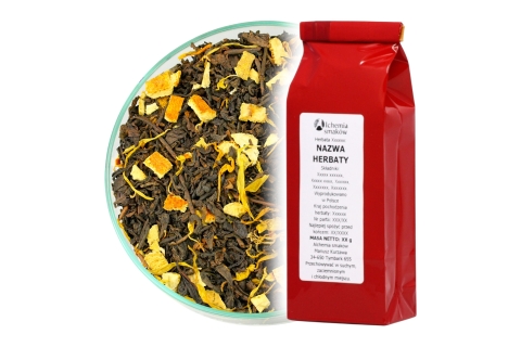 Herbata Czerwona Pu-Erh POMARAŃCZOWY (OT) (50g) | Podróż do słońca !!